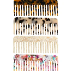 Acetate Wide Tooth Comb (11.5cm) in Various Colours by Hello Sakura