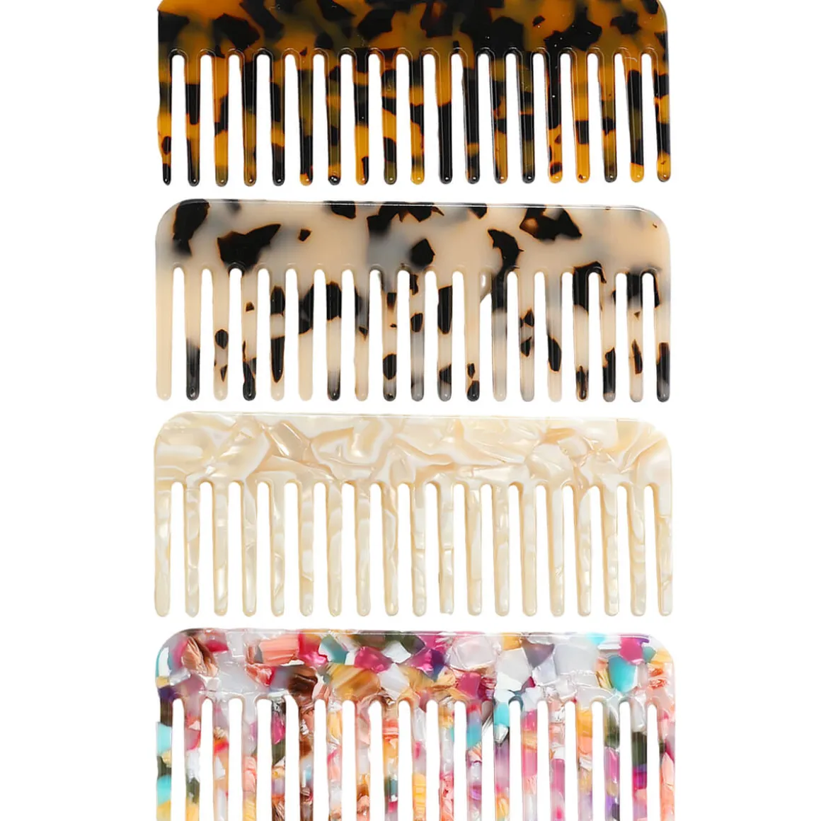 Acetate Wide Tooth Comb (11.5cm) in Various Colours by Hello Sakura