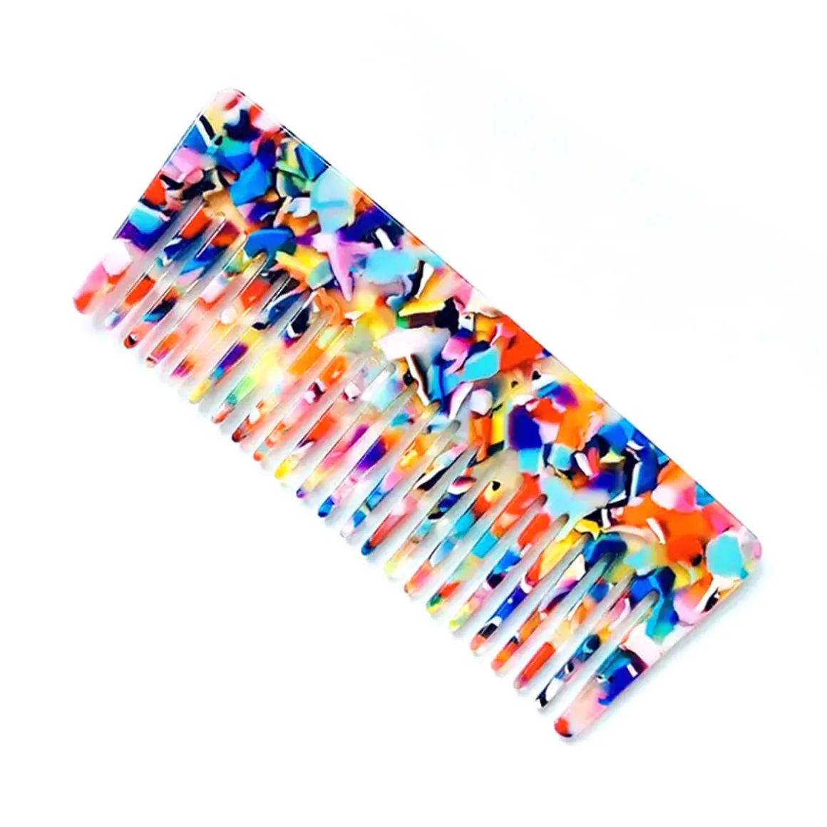 Acetate Wide Tooth Comb (11.5cm) in Various Colours by Hello Sakura