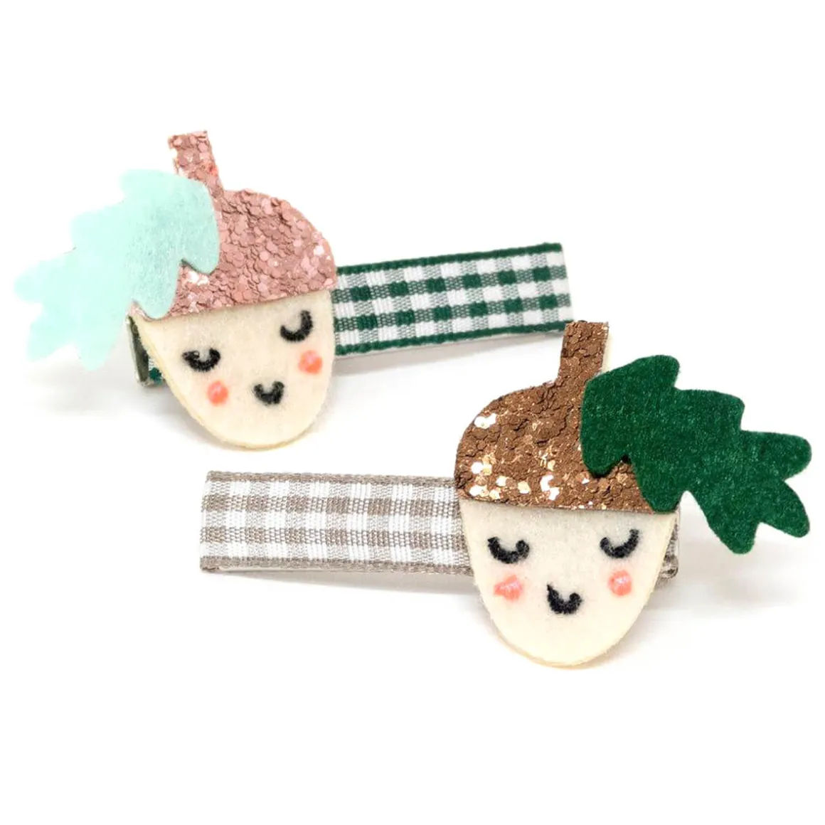 Acorn Hairclips by Meri Meri