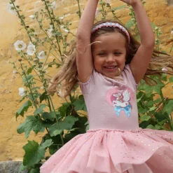 Ada Fairy Ballerina Dress in Fairy Etoile Holographic Pink by Konges Slojd