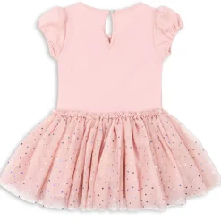 Ada Fairy Ballerina Dress in Fairy Etoile Holographic Pink by Konges Slojd