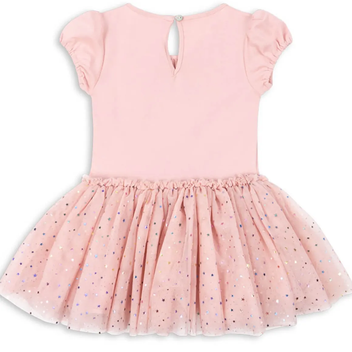Ada Fairy Ballerina Dress in Fairy Etoile Holographic Pink by Konges Slojd