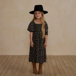 Adelaide Dress in Dark Floral by Rylee & Cru