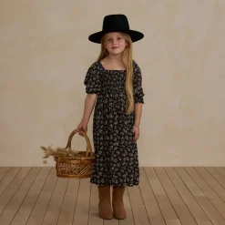 Adelaide Dress in Dark Floral by Rylee & Cru