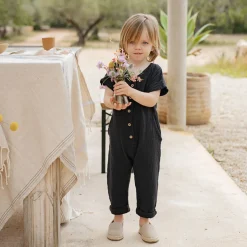 Adriano Short Sleeve Overall in Anthracite by 1+ in the Family - Last One In Stock - 12 Months