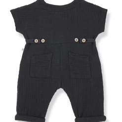 Adriano Short Sleeve Overall in Anthracite by 1+ in the Family - Last One In Stock - 12 Months