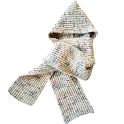 Adult Bwelog Hooded Scarf in Jewel Speckle by Mabli