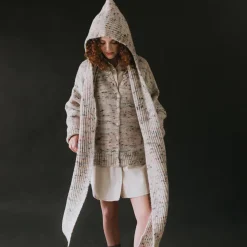 Adult Bwelog Hooded Scarf in Jewel Speckle by Mabli