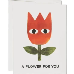 A Flower For You Greetings Card by Red Cap Cards