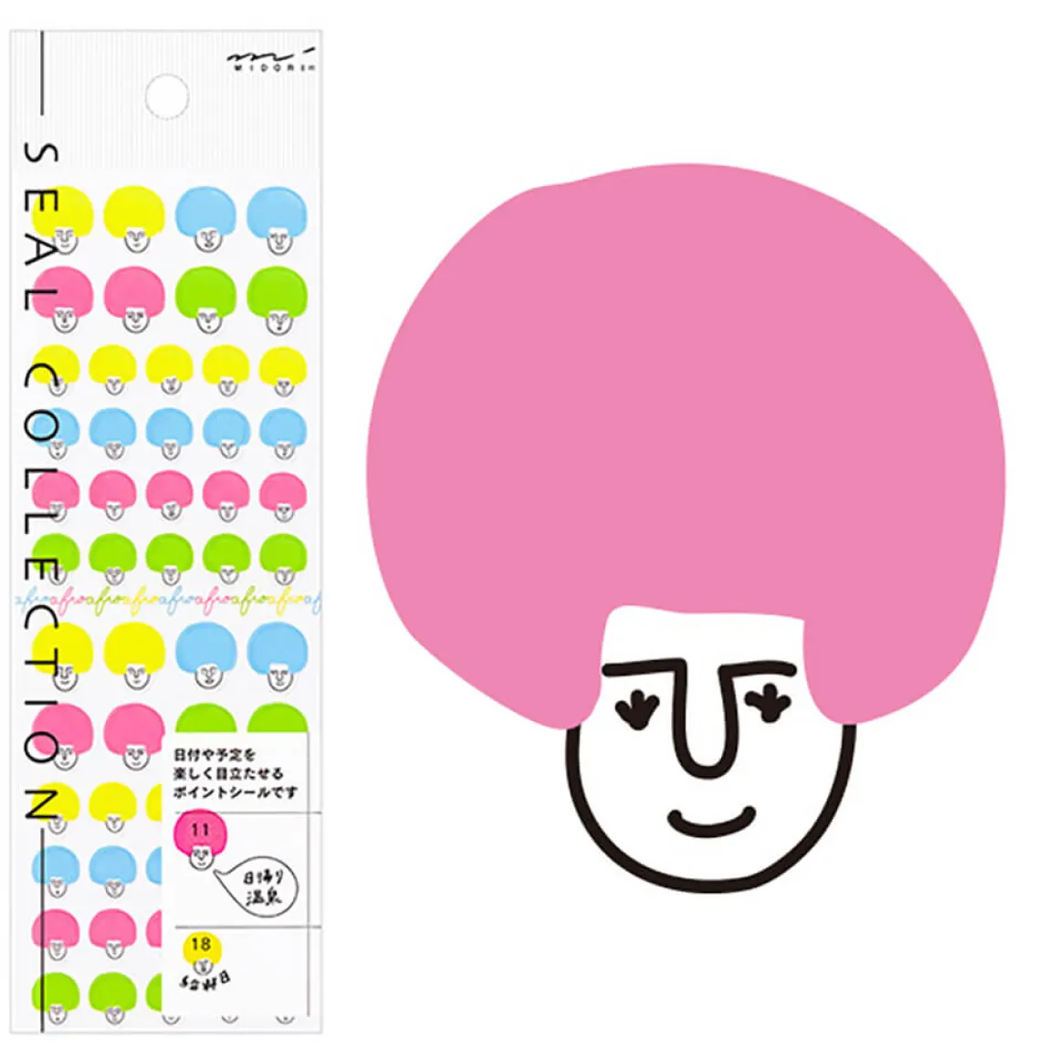 Afro Highlighting Stickers by Midori