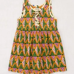 Agatha Dress in Hazy Lilac Harlequin Dots by Misha & Puff