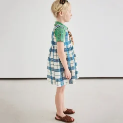 Agatha Dress in Prussian Blue Piazza by Misha & Puff