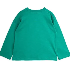 Agatha Embroidered Long Sleeve Tee in Green by Mini Rodini