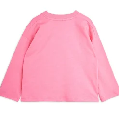 Agatha Embroidered Long Sleeve Tee in Pink by Mini Rodini