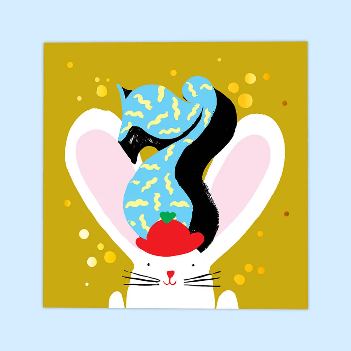 Age 7 Birthday Square Greetings Card by Eleanor Bowmer