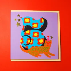 Age 5 Birthday Square Greetings Card by Eleanor Bowmer