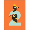Age 2 Toucans Greetings Card by Dicky Bird