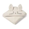 Albert Rabbit Hooded Baby Towel in Sandy by Liewood