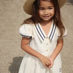 Allie Sailor Dress in Optic White by Konges Slojd