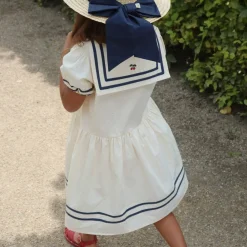 Allie Sailor Dress in Optic White by Konges Slojd