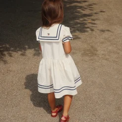 Allie Sailor Dress in Optic White by Konges Slojd