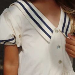 Allie Sailor Dress in Optic White by Konges Slojd