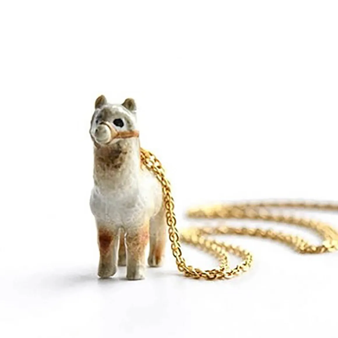 Alpaca Ceramic Pendant by Camp Hollow