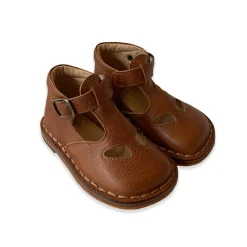 Andrea Cut Out Sandals in Kava Brown by PèPè