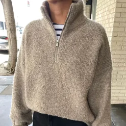 Andre Sweater in Smoke by Le Bon Shoppe