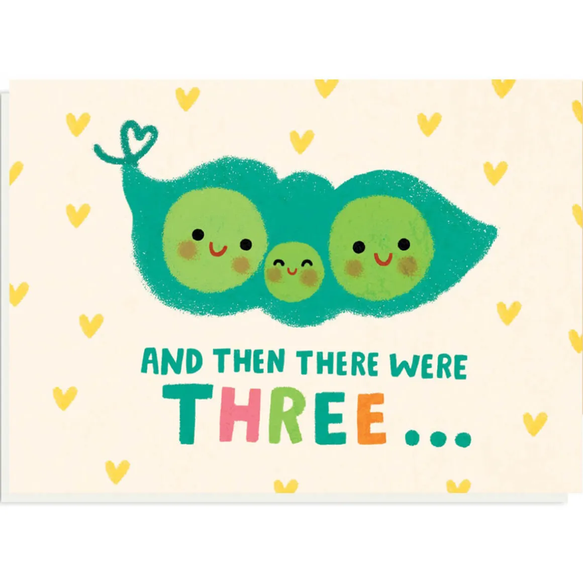 And Then There Were Three Greetings Card by Grace Habib for Stormy Knight