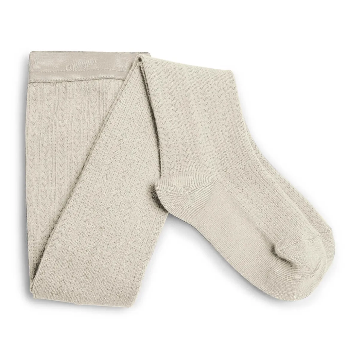 Angelique Pointelle Merino Wool Tights in Doux Agneaux by Collegien