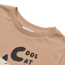 Apia Placement T Shirt in Cat/Tuscany Rose by Liewood