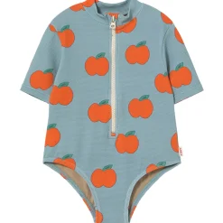 Apples Swimsuit in Warm Grey by Tinycottons