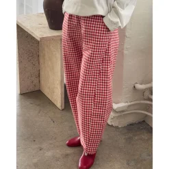 Arc Pants in Red Gingham by Le Bon Shoppe