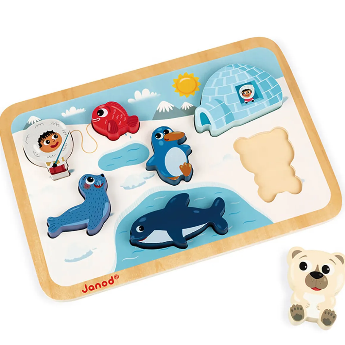 Arctic Chunky Wooden Puzzle by Janod