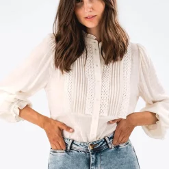 Ariel Shirt in White by Lollys Laundry