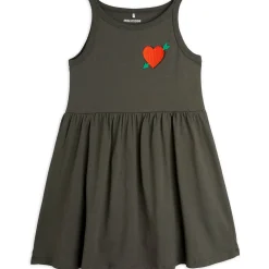 Arrowed Heart Embroidered Tank Dress by Mini Rodini