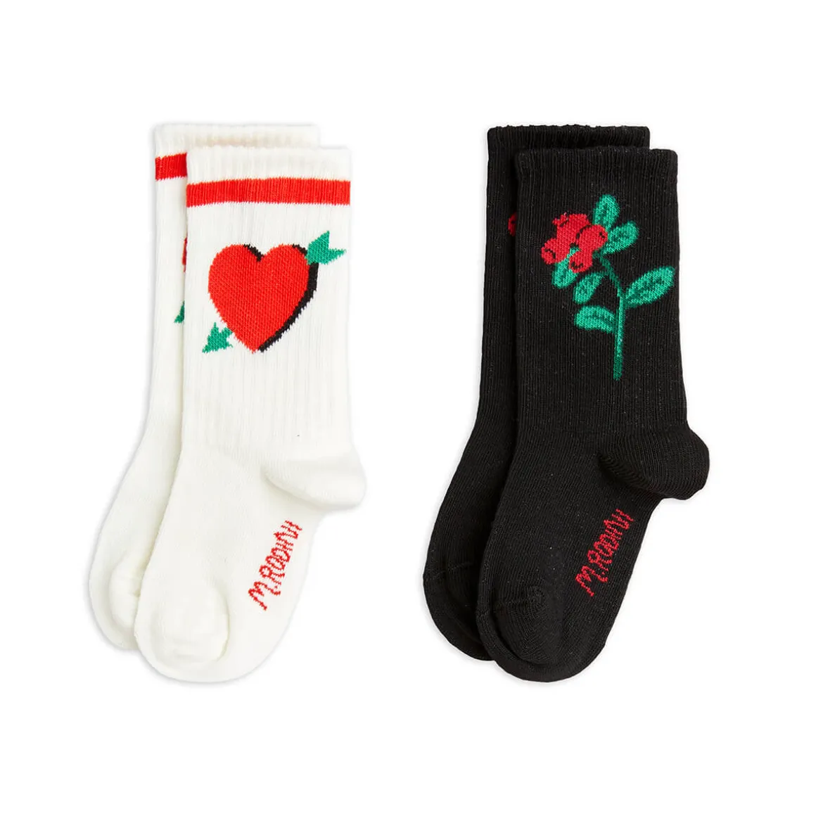 Arrowed Heart Socks (2 Pack) by Mini Rodini