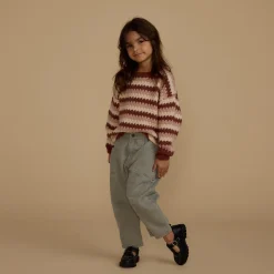 Aspen Sweater in Multi Stripe by Rylee & Cru