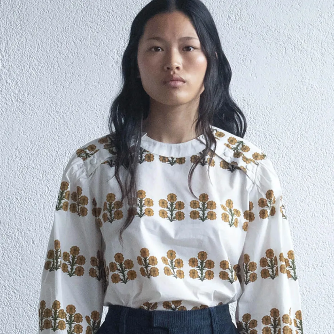 Aster Blouse in Off White by The Tiny Big Sister