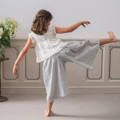 Ava Blouse in White by Little Cotton Clothes - Last Ones In Stock - 4-7 Years