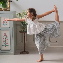 Ava Blouse in White by Little Cotton Clothes - Last Ones In Stock - 4-7 Years
