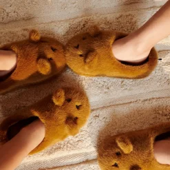 Avaja Bear Slippers in Golden Caramel by Liewood