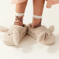 Avaja Rabbit Slippers in Mist by Liewood