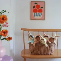 Babs Bunny Dinky Dinkum Fluffle Family Doll in Apricot by Olli Ella