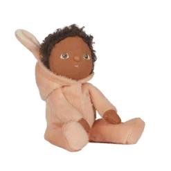 Babs Bunny Dinky Dinkum Fluffle Family Doll in Apricot by Olli Ella