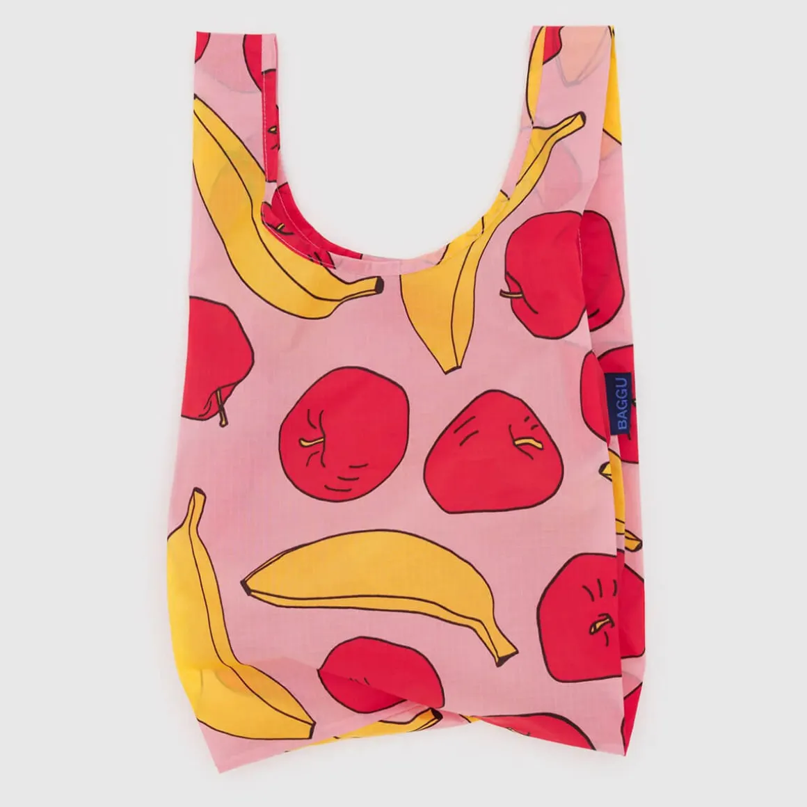Baby Bag in Light Pink Apples & Bananas by Baggu