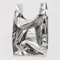 Baby Bag in Metallic Silver by Baggu