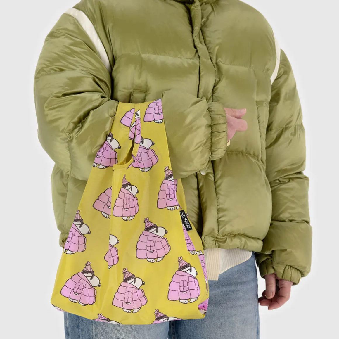 Baby Bag in Puffer Snoopy Pink by Baggu
